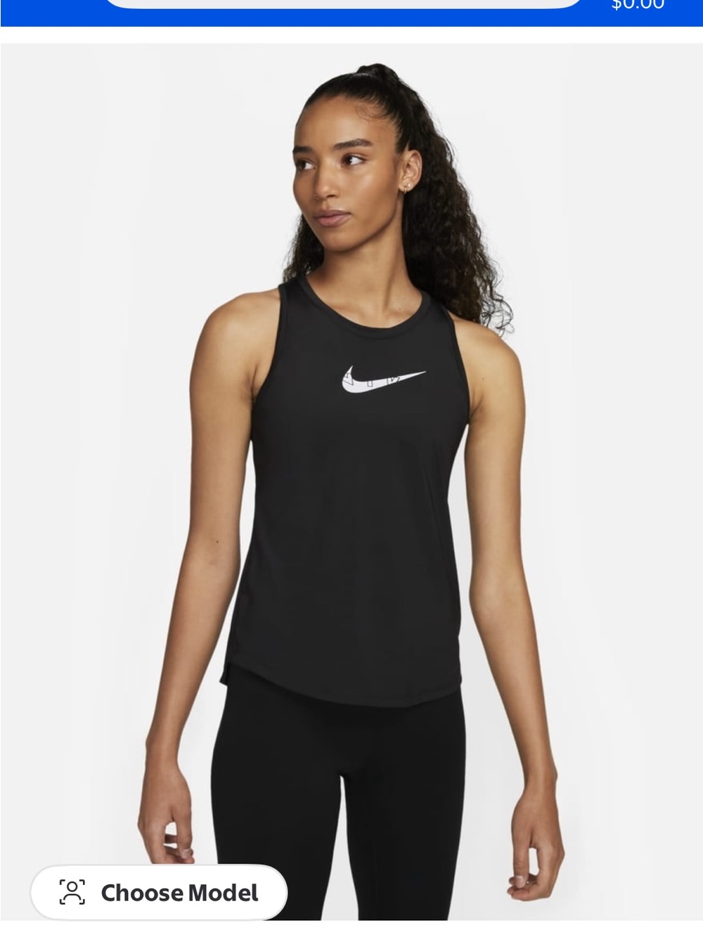 Nike black tank top